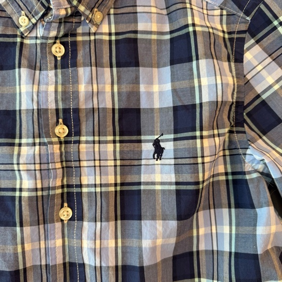 Ralph Lauren Classic Plaid Boys' Button Down Shirt - Picture 2 of 4